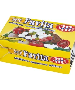Mlekovita Favita Ser sałatkowo-kanapkowy półtłusty 270 g