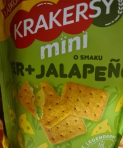 Alternative view of Lajkonik Krakersy mini o smaku ser + jalapeño 100 g