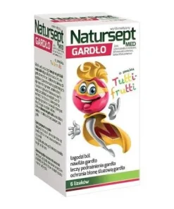 Alternative view of NATURSEPT LIZAKI GARDLO smak tutti frutti 6szt
