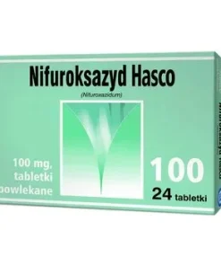 Alternative view of NIFUROKSAZYD 100 – 24TAB