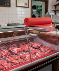 Alternative view of Vexar Red Liner – Butcher and Deli Case Liner