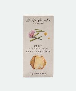 Chive and Extra Virgin Olive Oil Crackers The Fine Cheese Company – 125g