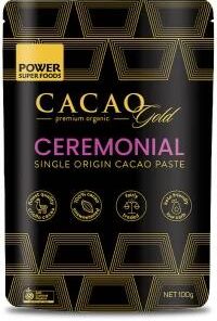 Power Super Foods Cacao Gold Paste Chunks Ceremonial Grade Cert Organic 100g