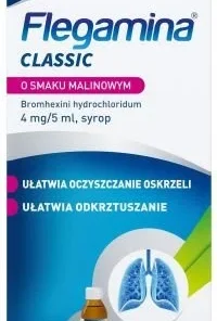 Flegamina O Smaku Malinowym Syrop 120 ml.