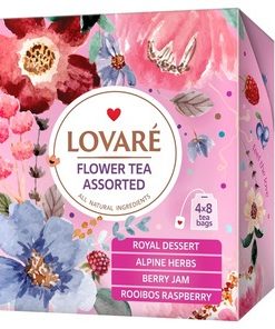 Tea, Red “Assorted Flower Tea”, Lovare 48g (4 x 8 tea bags)