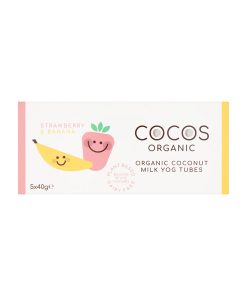 Cocos Organic Strawberry & Banana Yog Tubes