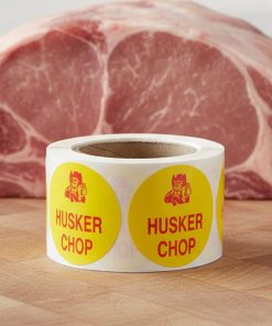 Husker Chop Label Butcher Sticker – 500/roll