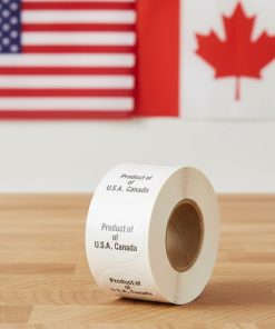 Product of U.S.A. Canada Label Stickers – 1000/roll