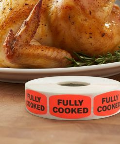Fully Cooked Label Stickers – 1000/roll