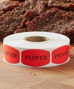 Alternative view of Pepper Label Stickers – 1000/roll