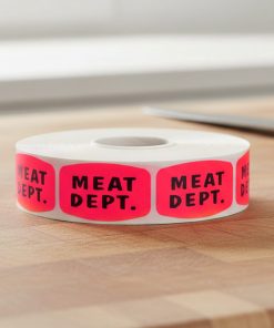 Alternative view of Meat Department Label Butcher Sticker – 1000/roll