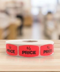 Half Price Label Stickers – 1000/roll