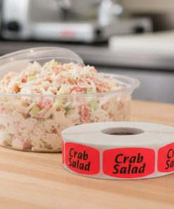 Crab Salad Deli Label Stickers – 1000/roll