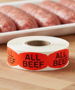All Beef Label Stickers Butcher Beef Sticker – 1000/roll