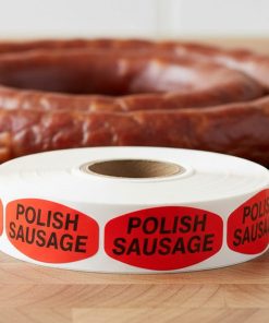 Polish Sausage Label Butcher Sticker – 1000/roll