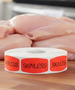 Alternative view of Skinless Label Butcher Sticker – 1000/roll
