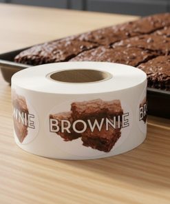 Brownie Label Bakery Flavor Stickers – 1000/roll