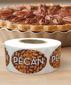 Alternative view of Pecan Label Bakery Flavor Stickers – 500/roll