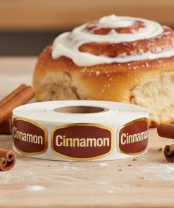 Alternative view of Cinnamon Label Bakery Flavor Stickers – 1000/roll