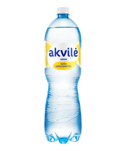 Alternative view of Akvile – Lemon Flavour Lightly Carbonated Water 1.5L