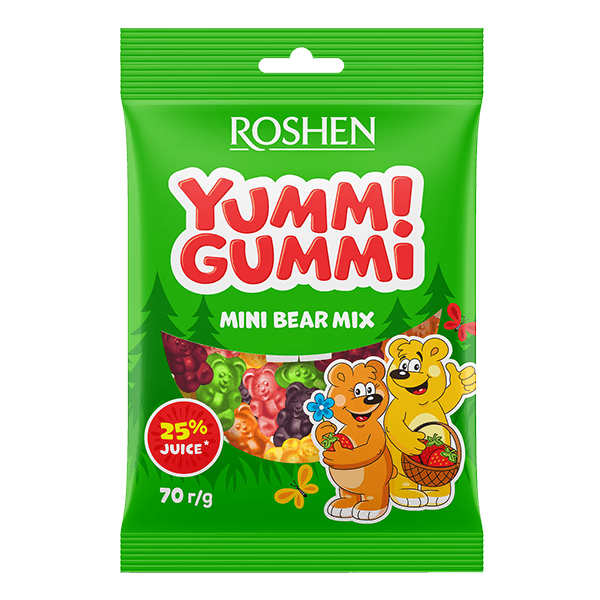 Roshen – Yummi Gummi Mini Bear Mix 70g
