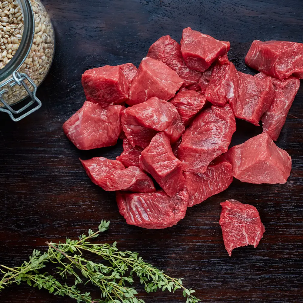 Frozen Diced Beef