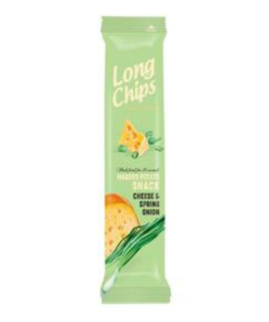 Crisps With Cheese And Spring Onion Flavour, Long Chips 75g