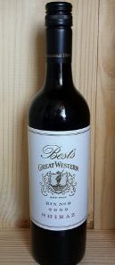 Alternative view of Bests Bin O Shiraz, Great Western, Victoria