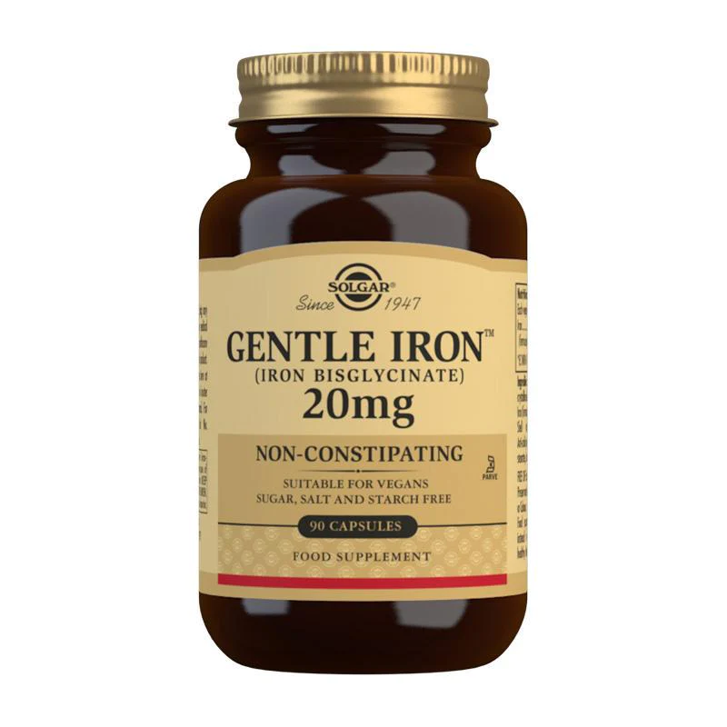 Solgar Gentle Iron 20mg Vegetable 90 Capsules - Image 2