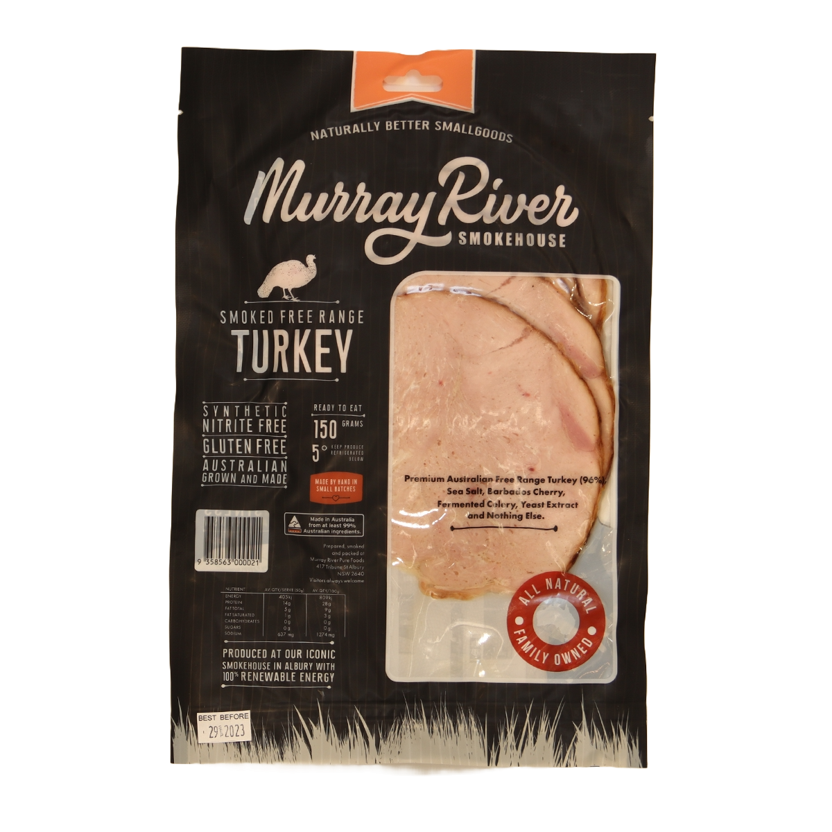 Murray River Smokehouse Nitrite Free Smoked Turkey Breast 150g - Image 2