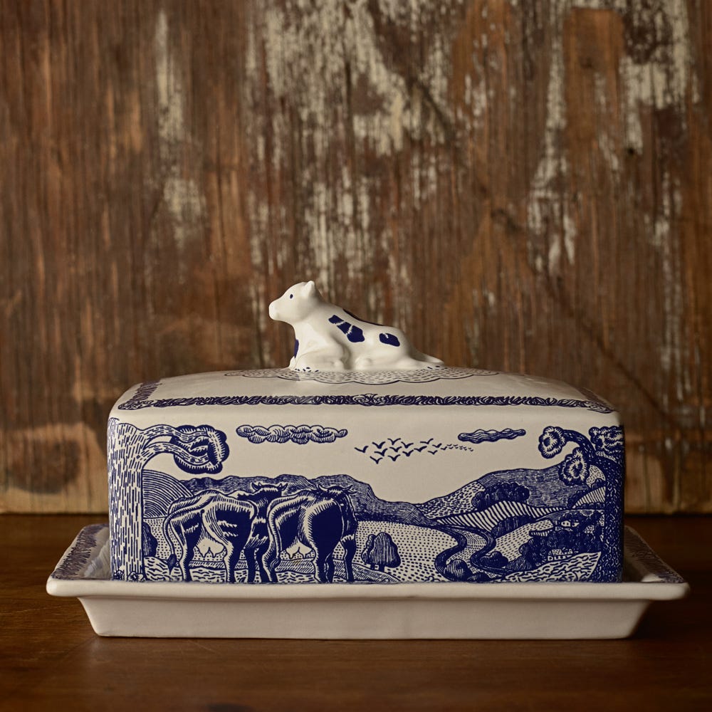 The Fine Cheese Co. Ceramic Butter Dish - Image 2